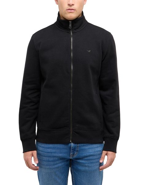 Męska Bluza Nierozpinana Mustang Style Dillon Black 1017551 4142. Czarne bluzy Mustang, m, bez wzorów, bez kaptura. Za 139.99 zł.