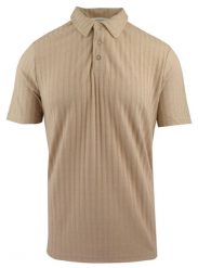 Koszulka Polo, Męska, z Dzianiny - Brave Soul - Ciepły Beż. Koszulki polo Brave Soul, l, bez wzorów, z bawełny, bez kołnierzyka, bez ramiączek. Za 129.00 zł.