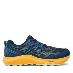 Buty do biegania Asics. Niebieskie buty do biegania ASICS, bez wzorów, bez zapięcia, do biegania. Za 349.99 zł.