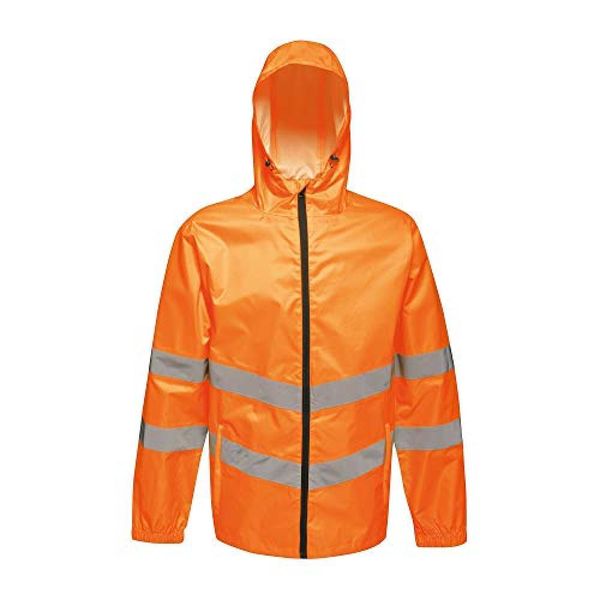 Kurtka Odblaskowa Unisex Dla Dorosłych HiVis Łatwe Pakowanie. Brązowe kurtki Regatta, xl, bez wzorów, bez kaptura. Za 150.99 zł.