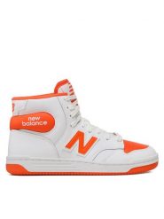 New Balance Sneakersy BB480SCA Biały. Białe buty sportowe casual New Balance, bez wzorów, ze skóry, bez zapięcia. Za 309.99 zł.