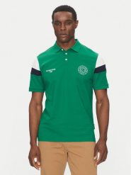 Hechter Paris Polo Pique X-Tech 74026 151929 Zielony Regular Fit. Zielone koszulki polo Hechter Paris, l, bez wzorów, z bawełny, bez kołnierzyka, bez ramiączek. Za 179.99 zł.
