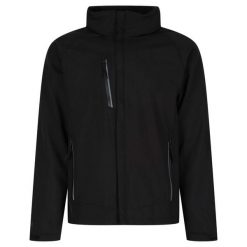 Kurtka Softshellowa Męska. Czarne kurtki Regatta, l, bez wzorów, z elastanu, z kapturem. Za 338.99 zł.