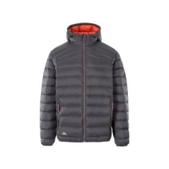 Trespass Whitman Ii - Męska kurtka puchowa Ciemnoszara / Spalona Pomarańcza. Czarne kurtki Trespass, m, bez wzorów, z puchu, bez kaptura. Za 426.60 zł.