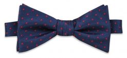 Chabrowa Elegancka Wiązana Mucha -EM Men's Accessories- Męska, w Czerwone Kwadraciki. Czerwone krawaty i muchy Em men's accessories, bez wzorów. Za 59.99 zł.