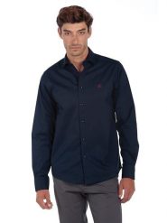 The Time of Bocha Koszula w kolorze granatowym rozmiar: XXL. Niebieskie koszule The Time of Bocha, xxl, bez wzorów, z bawełny, bez kołnierzyka, bez ramiączek. Za 117.99 zł.