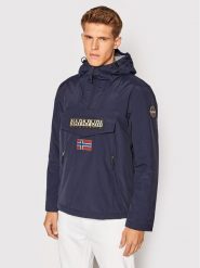 Napapijri Kurtka anorak Rainforest Pocket 2 NP0A4GMD Granatowy Regular Fit. Niebieskie kurtki Napapijri, m, bez wzorów, z syntetyku, bez kaptura. Za 849.99 zł.