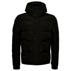 Kurtka puchowa z kapturem Superdry Everest. Szare kurtki Superdry, xl, z aplikacjami, z elastanu, z kapturem. Za 708.55 zł.