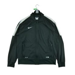 Second life - Kurtka dresowa męska - Stan bardzo dobry. Czarne kurtki Nike, m, bez wzorów, z dresówki, bez kaptura. Za 114.17 zł.