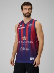 4F Koszulka meczowa replika wyjazdowa z sezonu 2025/26 męska 4F x King Szczecin - granatowa 3XL. Niebieskie bezrękawniki 4F, l, bez wzorów, z materiału, bez kołnierzyka, bez ramiączek. Za 219.99 zł.