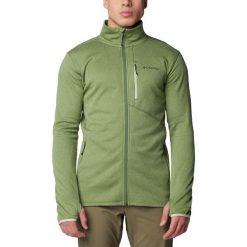 Bluza trekkingowa męska Columbia Park View Fleece FZ. Zielone bluzy Columbia, m, bez wzorów, bez kaptura. Za 199.99 zł.