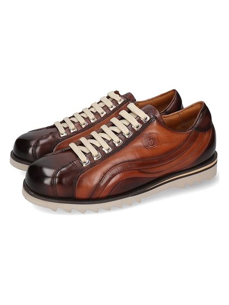 MELVIN & HAMILTON Skórzane sneakersy "Hadrian 1" w kolorze jasnobrązowym rozmiar: 42. Brązowe buty sportowe casual Melvin & Hamilton, bez wzorów, bez zapięcia. Za 461.21 zł.