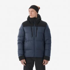 Kurtka trekkingowa męska puchowa Forclaz MT900 - 20°C. Brązowe kurtki FORCLAZ, na lato, l, bez wzorów, z materiału, z kapturem. Za 449.99 zł.
