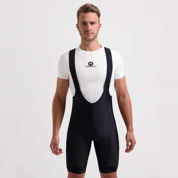 Spodenki rowerowe męskie Rogelli GRVLR. Czarne spodenki rowerowe Rogelli, l, bez wzorów, z elastanu, na fitness i siłownię. Za 327.00 zł.