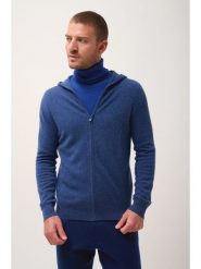 Just Cashmere Kaszmirowy kardigan "Elliot" w kolorze niebieskim rozmiar: XL. Niebieskie swetry rozpinane Just Cashmere, xl, bez wzorów, z kaszmiru, bez kołnierzyka, bez ramiączek. Za 456.99 zł.