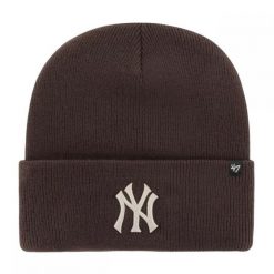 Brand 47 czapka zimowa miejska MLB New York Yankees brązowa. Brązowe czapki zimowe 47 Brand, bez wzorów. Za 119.00 zł.