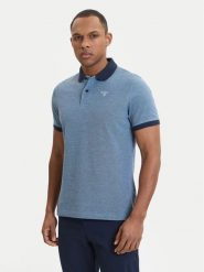 Barbour Polo Essential MML0628NY91 Niebieski. Niebieskie koszulki polo Barbour, m, bez wzorów, z bawełny, bez kołnierzyka, bez ramiączek. Za 359.99 zł.