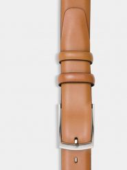 PAKO LORENTE – Pasek męski PLM-PX-776-Y. Szare paski Pako Lorente, bez wzorów, ze skóry, eleganckie. Za 149.99 zł.