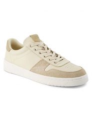 TOMS Skórzane sneakersy w kolorze beżowym rozmiar: 45. Brązowe buty sportowe casual Toms, bez wzorów, ze skóry, bez zapięcia. Za 189.95 zł.