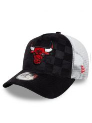 New Era Czapka z daszkiem Chicago Bulls Tonal Check 60595264 Czarny. Czarne czapki z daszkiem New Era, bez wzorów, z materiału. Za 129.99 zł.