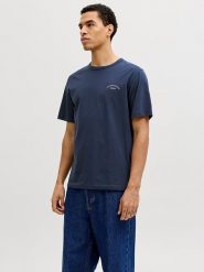 Jack & Jones Koszulka "College" w kolorze granatowym rozmiar: L. Niebieskie bezrękawniki Jack & Jones, l, bez wzorów, z bawełny, bez kołnierzyka, bez ramiączek. Za 39.99 zł.
