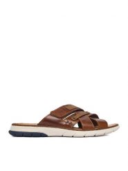 Rieker Klapki CEO-25292-24 Brązowy. Brązowe klapki Rieker, ze skóry. Za 339.99 zł.