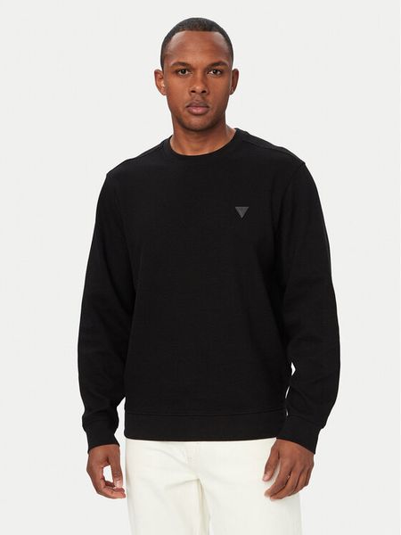 Guess Sweter M6YQ24 K4245 Czarny Regular Fit. Czarne swetry rozpinane Guess, m, z aplikacjami, z bawełny, bez kołnierzyka, bez ramiączek. Za 344.99 zł.