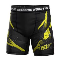 Spodenki Vale Tudo do MMA męskie EXTREME HOBBY IRON FORCE. Żółte odzież kompresyjna EXTREME HOBBY, m, bez wzorów, z dzianiny, na fitness i siłownię. Za 179.00 zł.