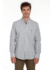 The Time of Bocha Koszula w kolorze zielono-białym rozmiar: XXL. Białe koszule The Time of Bocha, xxl, bez wzorów, z bawełny, bez kołnierzyka, bez ramiączek. Za 117.99 zł.