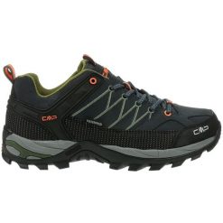 Buty trekkingowe męskie CMP Rigel Low WP. Szare buty turystyczne CMP, bez wzorów, z materiału, bez zapięcia, trekkingowe. Za 363.50 zł.