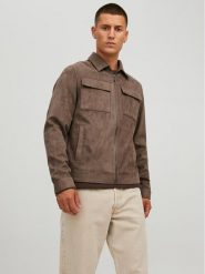 Jack&Jones Kurtka z imitacji skóry Payton 12213082 Brązowy Regular Fit. Brązowe kurtki Jack&Jones, m, bez wzorów, ze skóry, bez kaptura. Za 199.99 zł.