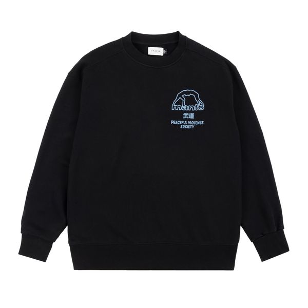 Bluza MANTO Society. Czarne bluzy Manto, xs, bez wzorów, bez kaptura. Za 249.99 zł.