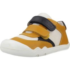 Buty GEOX B STEPPIEUP Żółty. Żółte buty turystyczne Geox, bez wzorów, ze skóry, bez zapięcia, na fitness i siłownię. Za 199.99 zł.