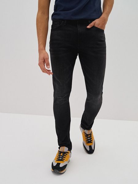 BIG STAR Dżinsy - Slim fit - w kolorze czarnym rozmiar: W33/L32. Czarne jeansy BIG STAR, l. Za 184.02 zł.