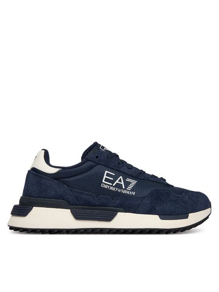 EA7 Emporio Armani Sneakersy 7X000380 AF19175 MZ157 Granatowy. Niebieskie buty sportowe casual EA7 Emporio Armani, bez wzorów, ze skóry, bez zapięcia. Za 674.99 zł.