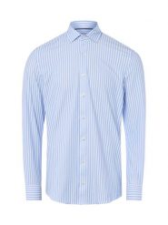 Finshley & Harding koszula biznesowa Mężczyźni Super Slim Fit Bawełna niebieski|biały, 45. Białe koszule Finshley & Harding, m, bez wzorów, z bawełny, bez kołnierzyka, bez ramiączek. Za 199.95 zł.