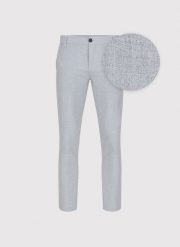 PAKO LORENTE – gładkie jasnoszare spodnie. Szare spodnie materiałowe Pako Lorente, na co dzień, na wiosnę, l, bez wzorów, z elastanu, casualowe. Za 149.99 zł.