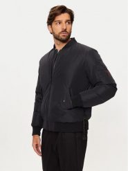 AFTER LABEL Kurtka bomber Francoforte A00005 Czarny Regular Fit. Czarne kurtki After Label, l, bez wzorów, z syntetyku, bez kaptura. Za 1,139.00 zł.