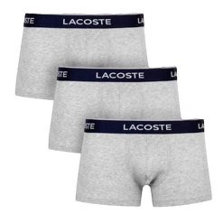 Bokserki Lacoste szare, zestaw 3 sztuk. Szare bokserki LACOSTE, m, bez wzorów, z bawełny. Za 206.75 zł.