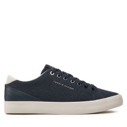 Tenisówki Tommy Hilfiger. Niebieskie trampki Tommy Hilfiger, m, bez wzorów, bez zapięcia. Za 229.99 zł.