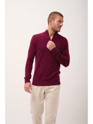 Just Cashmere Kaszmirowy sweter "Bradley" w kolorze bordowym rozmiar: XL. Czerwone swetry nierozpinane Just Cashmere, xl, bez wzorów, z kaszmiru, bez kołnierzyka, bez ramiączek. Za 413.99 zł.