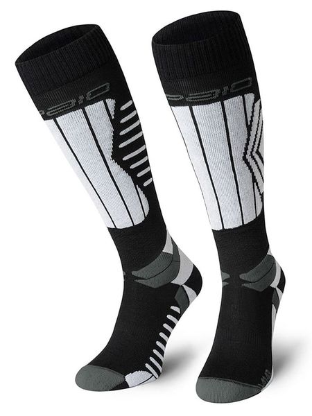 Spaio Podkolanówki narciarskie "Play" w kolorze czarno-szaro-białym rozmiar: 38-40. Białe skarpety Spaio, bez wzorów. Za 78.99 zł.