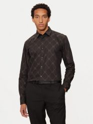 Hugo Koszula 50527459 Czarny Regular Fit. Czarne koszule Hugo, l, bez wzorów, z bawełny, bez kołnierzyka, bez ramiączek. Za 269.99 zł.