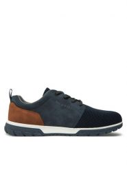 Bugatti Sneakersy 325-AFE02-6900 Granatowy. Niebieskie buty sportowe casual Bugatti, bez wzorów, z materiału, bez zapięcia. Za 209.99 zł.
