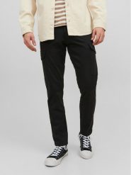 Jack&Jones Spodnie materiałowe Ollie 12224001 Czarny Regular Fit. Czarne spodnie materiałowe Jack&Jones, m, bez wzorów, z bawełny. Za 229.99 zł.