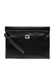 Guess Saszetka PMPASS P5156 Czarny. Czarne saszetki i nerki Guess, z aplikacjami, ze skóry. Za 339.99 zł.