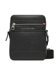 Tommy Hilfiger Saszetka Th Central Mini Reporter AM0AM13204 Czarny. Czarne saszetki i nerki Tommy Hilfiger, bez wzorów, ze skóry. Za 229.99 zł.