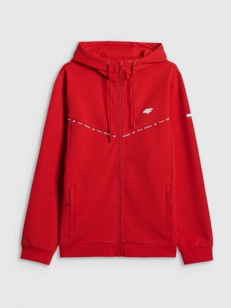 4F Bluza kibica z kapturem męska - czerwona XL. Czerwone bluzy z kapturem 4F, m, bez wzorów, z kapturem. Za 249.99 zł.