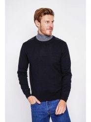 C& Jo Sweter w kolorze czarnym rozmiar: 44. Czarne swetry nierozpinane C& Jo, bez wzorów, bez kołnierzyka, bez ramiączek. Za 130.99 zł.