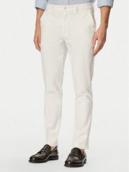 BOSS Chinosy H-Kaiton1 50543312 Biały Slim Fit. Białe eleganckie spodnie Boss, m, z bawełny. Za 629.99 zł.